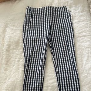 J. Crew Martie pants in navy gingham size 2